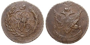 5 Kopeck Empire russe (1720-1917) Cuivre Catherine II (1729-1796)