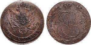 5 Kopeck Empire russe (1720-1917) Cuivre Catherine II (1729-1796)