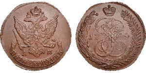 5 Kopeck Empire russe (1720-1917) Cuivre Catherine II (1729-1796)