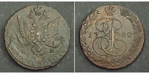5 Kopeck Empire russe (1720-1917) Cuivre Catherine II (1729-1796)