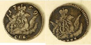 5 Kopeck Russian Empire (1720-1917) Silver Jelisaweta I Petrowna (1709-1762)