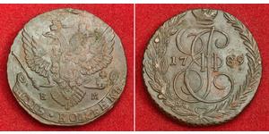 5 Kopeck 俄罗斯帝国 (1721 - 1917) 銅 叶卡捷琳娜二世 (1729-1796)