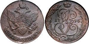 5 Kopeck 俄罗斯帝国 (1721 - 1917) 銅 叶卡捷琳娜二世 (1729-1796)