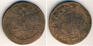 5 Kopeck 俄罗斯帝国 (1721 - 1917) 銅 叶卡捷琳娜二世 (1729-1796)
