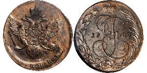 5 Kopeke Russisches Reich (1720-1917) Kupfer Katharina II (1729-1796)