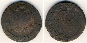 5 Kopeke Russisches Reich (1720-1917) Kupfer Katharina II (1729-1796)