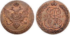 5 Kopeke Russisches Reich (1720-1917) Kupfer Katharina II (1729-1796)