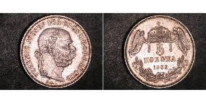 5 Korona Impero austro-ungarico (1867-1918) Argento Franz Joseph I (1830 - 1916)