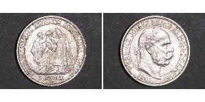 5 Korona Imperio austrohúngaro (1867-1918) Plata Franz Joseph I (1830 - 1916)