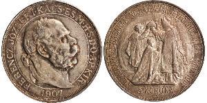 5 Korona Österreich-Ungarn (1867-1918) Silber Franz Joseph I (1830 - 1916)