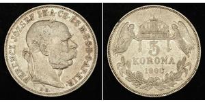 5 Korona Österreich-Ungarn (1867-1918) Silber Franz Joseph I (1830 - 1916)