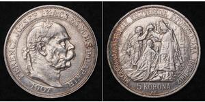 5 Korona Österreich-Ungarn (1867-1918) Silber Franz Joseph I (1830 - 1916)