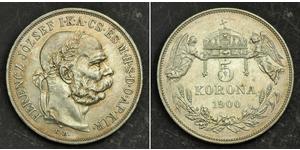 5 Korona Österreich-Ungarn (1867-1918) Silber Franz Joseph I (1830 - 1916)