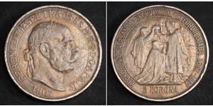 5 Korona Österreich-Ungarn (1867-1918) Silber Franz Joseph I (1830 - 1916)