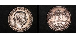 5 Korona Österreich-Ungarn (1867-1918) Silber Franz Joseph I (1830 - 1916)