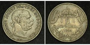 5 Korona Österreich-Ungarn (1867-1918) Silber Franz Joseph I (1830 - 1916)