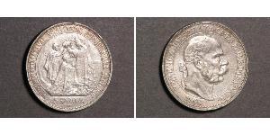 5 Korona Австро-Венгрия (1867-1918) Серебро Франц Иосиф I (1830 - 1916)