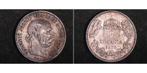 5 Korona Австро-Венгрия (1867-1918) Серебро Франц Иосиф I (1830 - 1916)