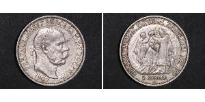 5 Korona Австро-Угорщина (1867-1918) Срібло Франц Иосиф I (1830 - 1916)