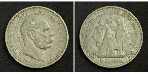 5 Korona Австро-Угорщина (1867-1918) Срібло Франц Иосиф I (1830 - 1916)