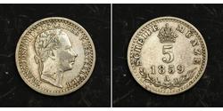 5 Kreuzer Kaisertum Österreich (1804-1867) Silber Franz Joseph I (1830 - 1916)
