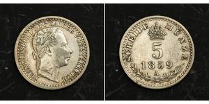 5 Kreuzer Kaisertum Österreich (1804-1867) Silber Franz Joseph I (1830 - 1916)