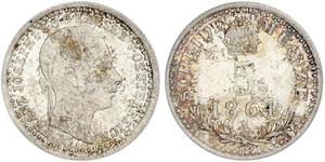 5 Kreuzer Kaisertum Österreich (1804-1867) Silber Franz Joseph I (1830 - 1916)