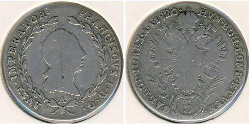 5 Kreuzer Kaisertum Österreich (1804-1867) Silber Francis II, Holy Roman Emperor (1768 - 1835)