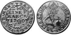 5 Kreuzer Obispado Principesco de Bamberg (1245–1802) Vellón Plata 