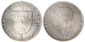 5 Krone Suède Argent 