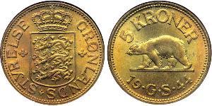 5 Krone Greenland (1721 - ) Brass 