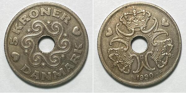 5 Krone Denmark Copper/Nickel 