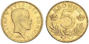 5 Krone Schweden Gold Gustav V. (Schweden) (1858 - 1950)