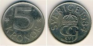 5 Krone Suecia Níquel/Cobre 