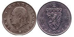 5 Krone Norvegia Rame/Nichel 