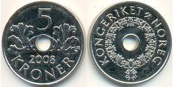5 Krone Norvegia Rame/Nichel 