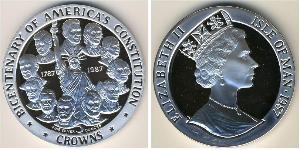 5 Krone Isle of Man Silber Elizabeth II (1926-2022)