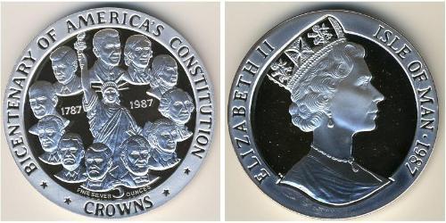 5 Krone Isle of Man Silber Elizabeth II (1926-2022)