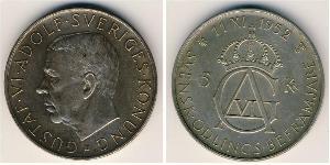5 Krone Schweden Silber 