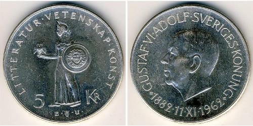5 Krone Schweden Silber 