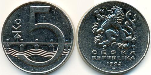 5 Krone Czech Republic (1993 - ) Steel/Nickel 