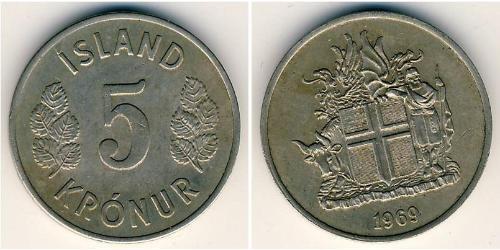 5 Krone Islandia (1944 - )  