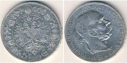 5 Krone 奥地利历史 (1156 - 1806) 銀 