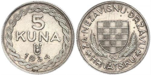 5 Kuna 克罗地亚 (1991 - ) 銀 