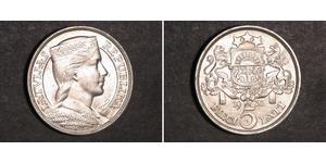 5 Lats Letonia (1991 - ) Plata 