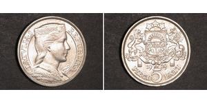 5 Lats Lettland (1991 - ) Silber 
