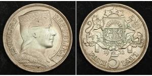 5 Lats Latvia (1991 - ) Silver 