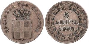 5 Lepta Grecia Cobre 