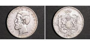5 Leu Regno di Romania (1881-1947) Argento Carlo I di Romania (1839 - 1914)