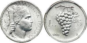 5 Lira Italie Aluminium 